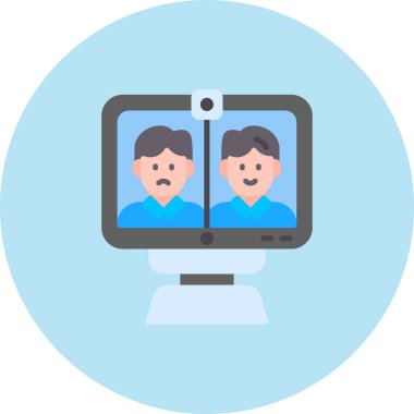 Konferans. Web simgesi basit illüstrasyon