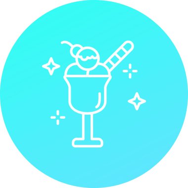 Şirin bir kız bebek ikonunun vektör çizimi