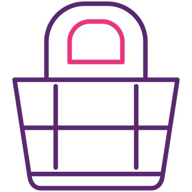 Alışveriş sepetinin vektör illüstrasyonu