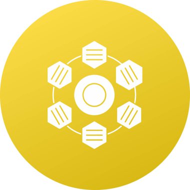 Modern bir simgenin vektör illüstrasyonu