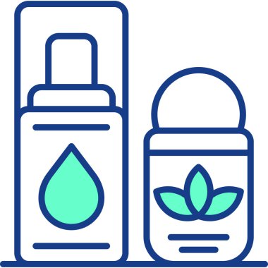 Kozmetik şişe ikonu vektör illüstrasyonu