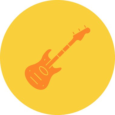 Elektro gitar. Basit simge