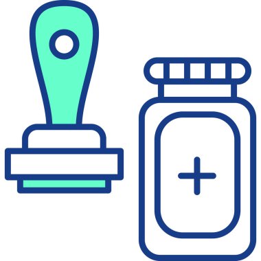 İlaç simgesinin vektör illüstrasyonu