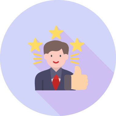 Müşteri derecelendirme ikonu vektör illüstrasyonu