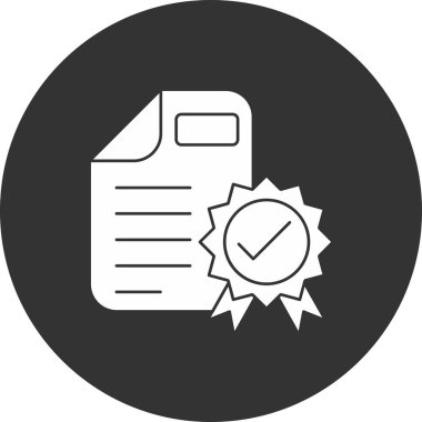 Belge. Web simgesi basit tasarım