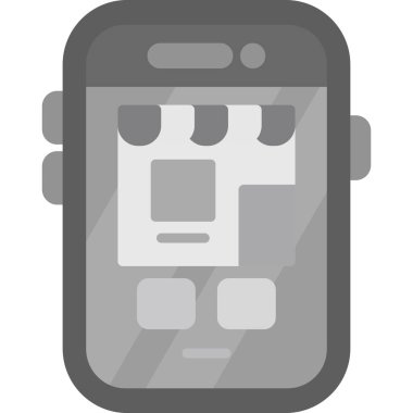 akıllı telefon simgesi, basit vektör tasarımı