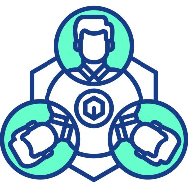 robot. Web simgesi basit tasarım