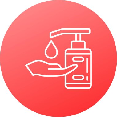 el dezenfektanı simgesi, basit stil