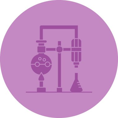 Modern b 'nin vektör illüstrasyonu simge mikroskobundan yoksun