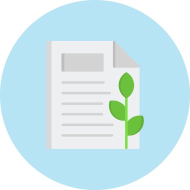 Kağıtsız simge, vektör illüstrasyonu basit tasarım