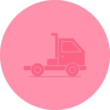 Bir traktör simgesinin vektör illüstrasyonu