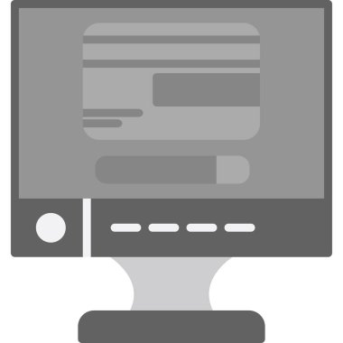 bilgisayar web vektör simgesi