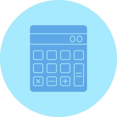 hesap makinesi simgesi, vektör illüstrasyonu