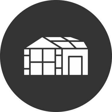 Depo. Web simgesi basit illüstrasyon