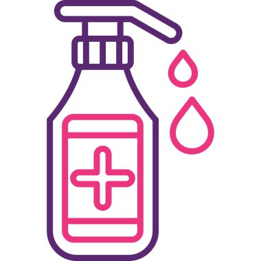 Bir sprey şişesinin vektör çizimi