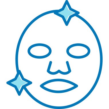 Şirin bir yüz simgesinin vektör çizimi