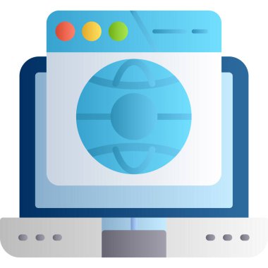 yazıcı vektörü düz simgesi