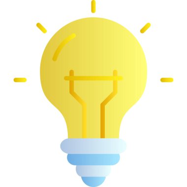 ampul yaratıcı fikir simgesi