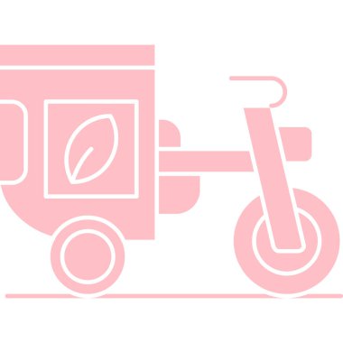 Bisiklet. Web simgesi basit illüstrasyon