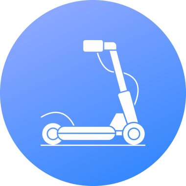 modern scooter simgesi vektör çizimi