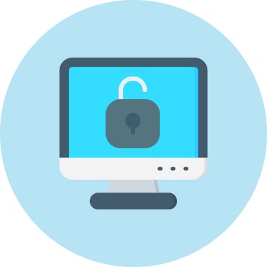 ikon vektör illüstrasyonunu kilitle