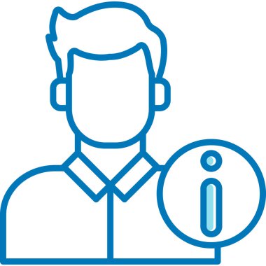 kullanıcı. Web simgesi basit illüstrasyon