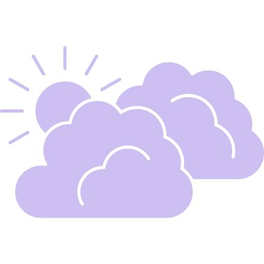 bulut hava illüstrasyon sembol simge vektör