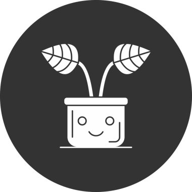 bitki simgesi vektör illüstrasyonu