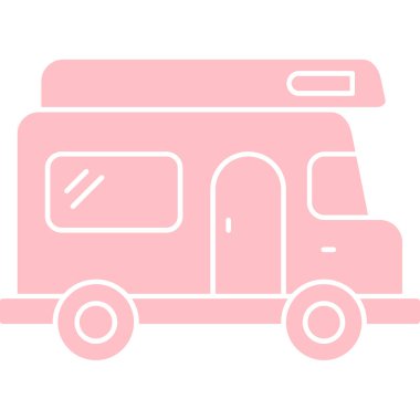 Bir kamyon simgesinin vektör çizimi