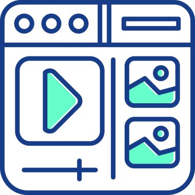 video kamera simgesi, vektör illüstrasyon tasarımı