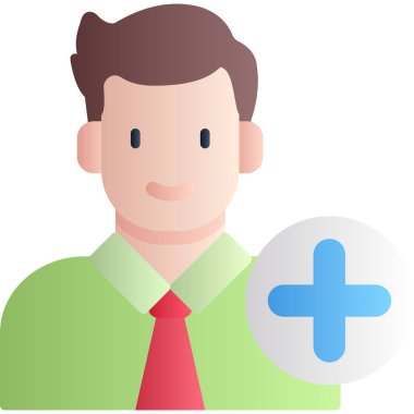 iş simgesi ve vektör illüstrasyonu beyaz arkaplanda izole edildi