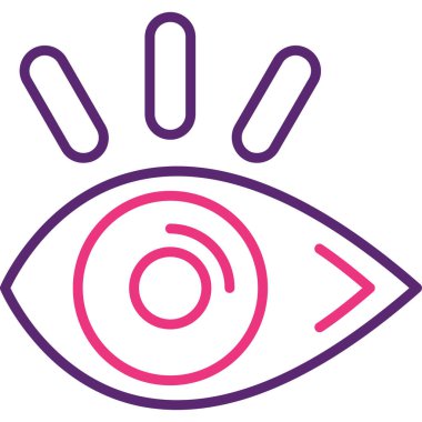 Göz simgesi vektör illüstrasyonu