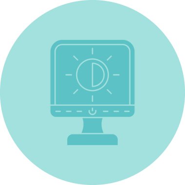 izleyici ikon vektör illüstrasyonu