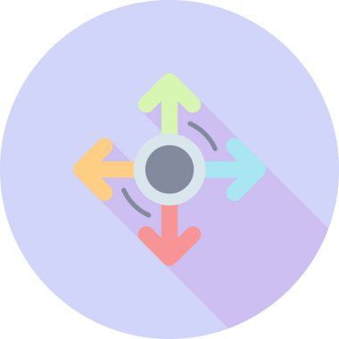 Oklar vektör simgesi modern basit illüstrasyon