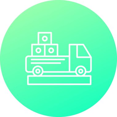 Benzersiz Otomobil Vektör Satırı Simgesi