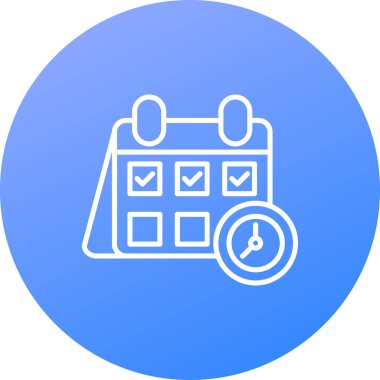 vektör takvimi simgesi, basit vektör illüstrasyonu