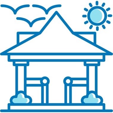 park simgesi vektör illüstrasyonu