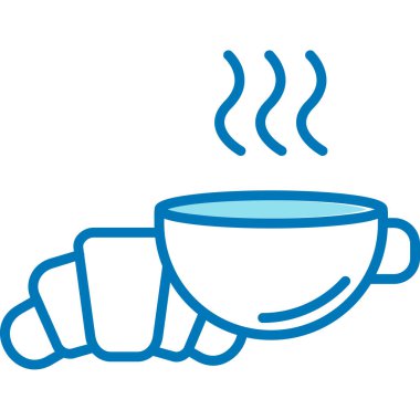 Kahve vektörü illüstrasyon tasarımlı sıcak fincan