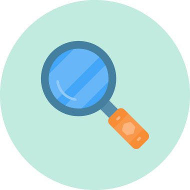 Arama renkli vektör simgesi