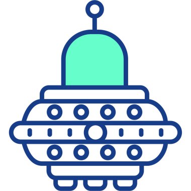 top noel dekorasyon simgesi Doldurulmuş dış hat biçimi