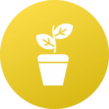 bitki simgesi vektör illüstrasyonu