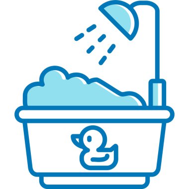 Küvet. Web simgesi basit illüstrasyon