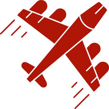 Uçak uçuş simgesi katı stil