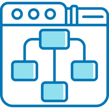 veritabanı. Web simgesi basit illüstrasyon