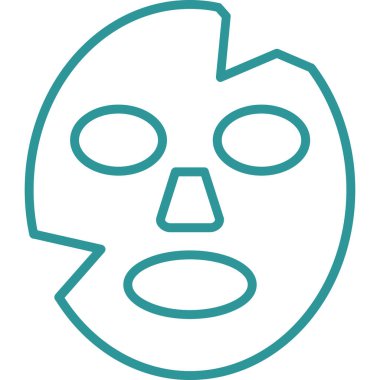 maske simgesi vektör illüstrasyonu