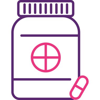 Hap. Web simgesi basit illüstrasyon