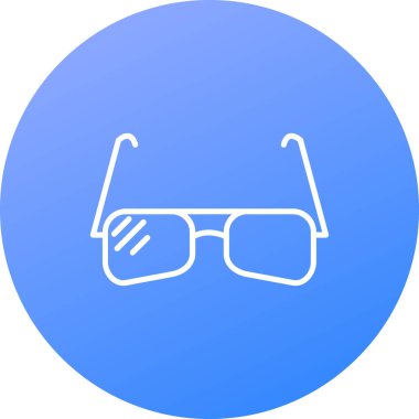 Modern b 'nin vektör illüstrasyonunda simge gözlüğü yok