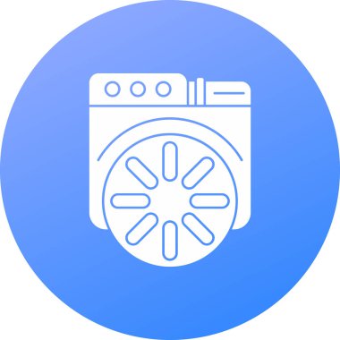 Çamaşır simgesinin vektör illüstrasyonu