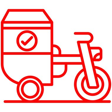 Sepet ikonu vektör illüstrasyonu