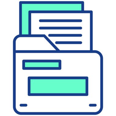 belge simgesi vektör illüstrasyonu